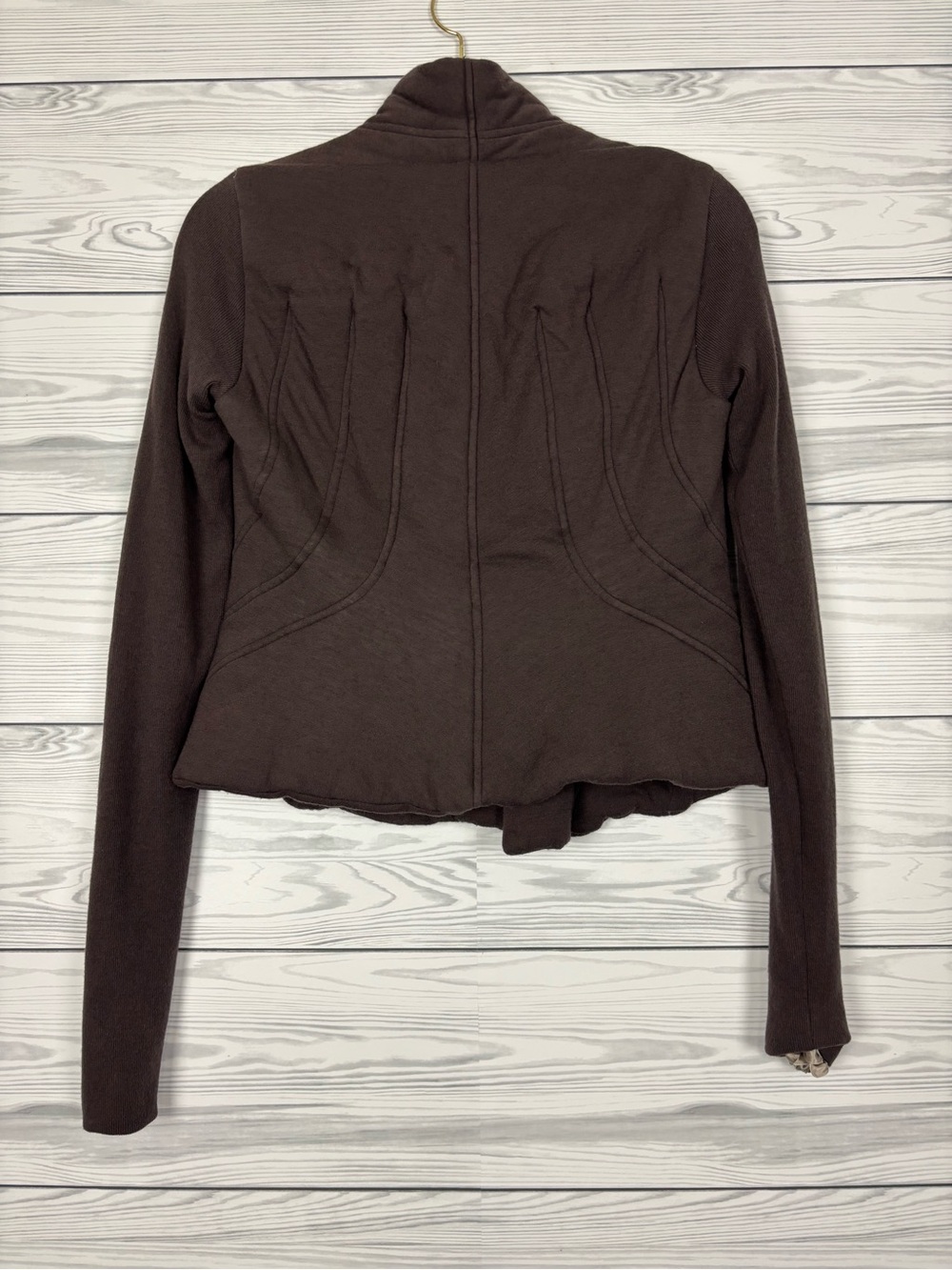 Rick Owens Lilies angora blend brown zippered jacket size 6 - Picture 8 of 16
